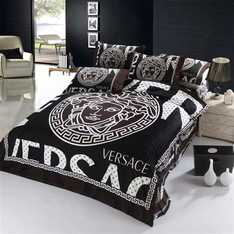 versace comforter set king size|Versace duvet cover set.